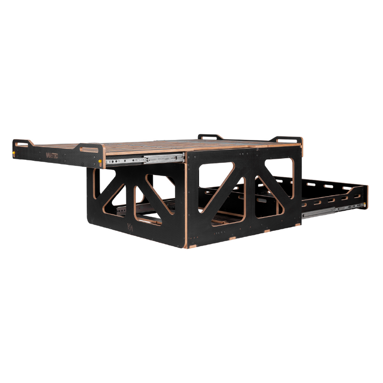 CROSS innovative slide-out bed system - sleek modular van conversion kit Sydney