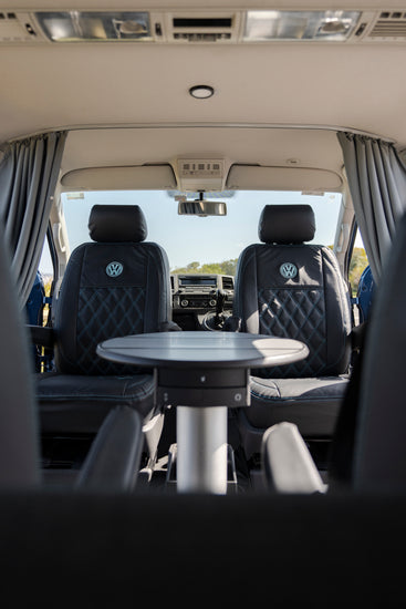 "Handcrafted leatherette seat covers for VW Transporter, Multivan and Caravelle"