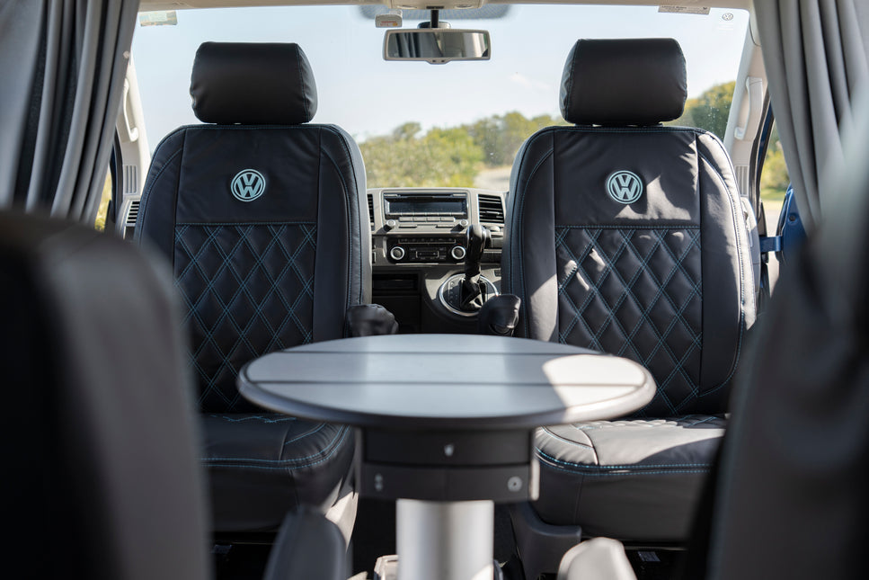 "Custom leather look seat covers for VW Transporter - handcrafted for Aussie 